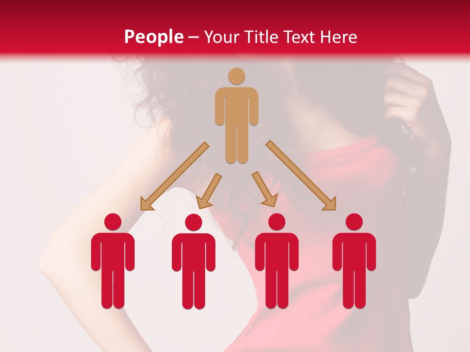 Standing Cute Facial PowerPoint Template