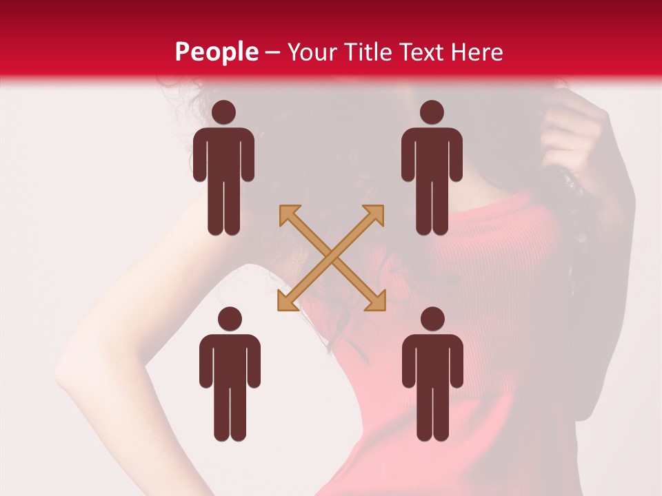 Standing Cute Facial PowerPoint Template