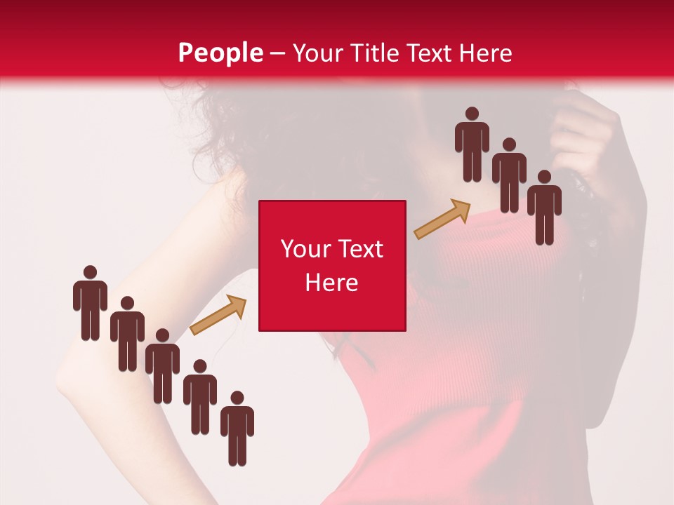 Standing Cute Facial PowerPoint Template