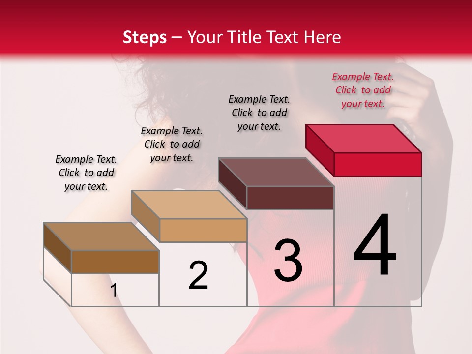 Standing Cute Facial PowerPoint Template