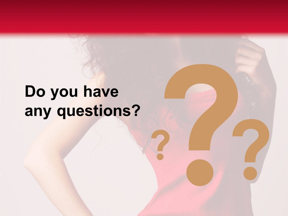 Standing Cute Facial PowerPoint Template