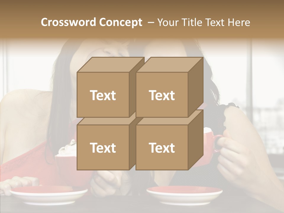 Cheerful Bar Laughing PowerPoint Template