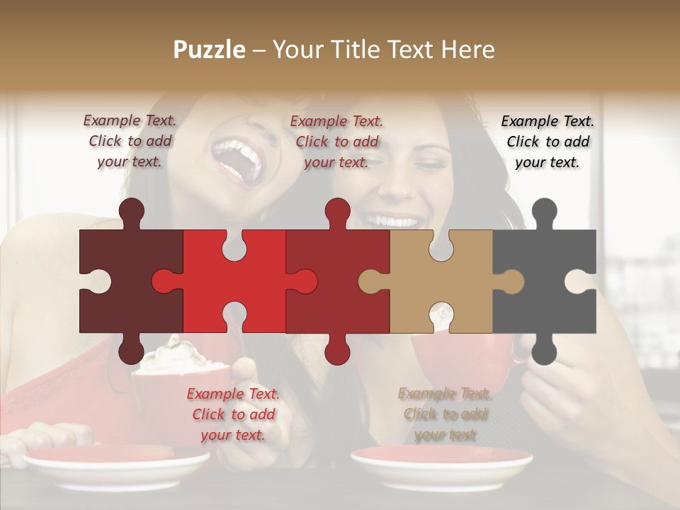 Cheerful Bar Laughing PowerPoint Template