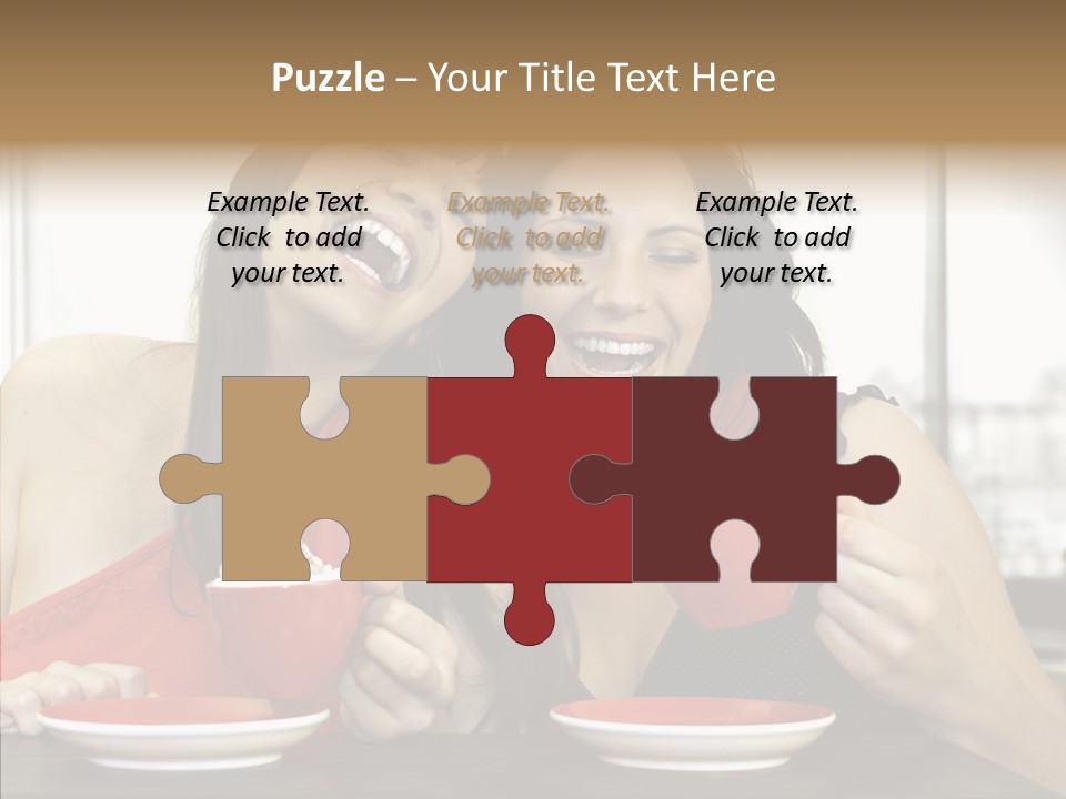 Cheerful Bar Laughing PowerPoint Template