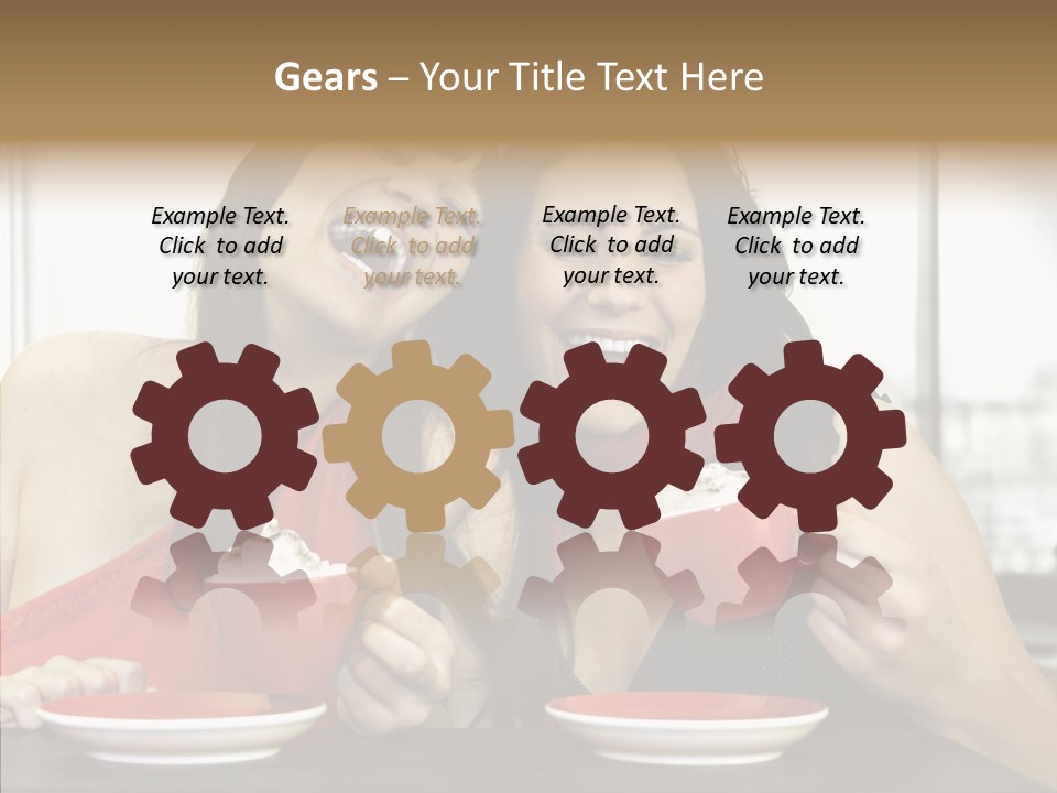 Cheerful Bar Laughing PowerPoint Template