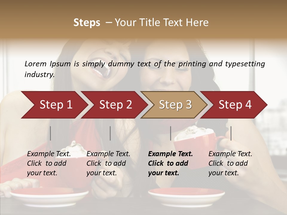 Cheerful Bar Laughing PowerPoint Template