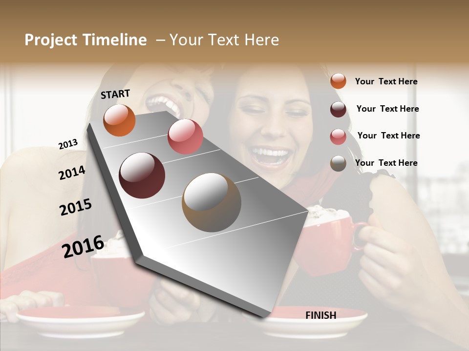 Cheerful Bar Laughing PowerPoint Template