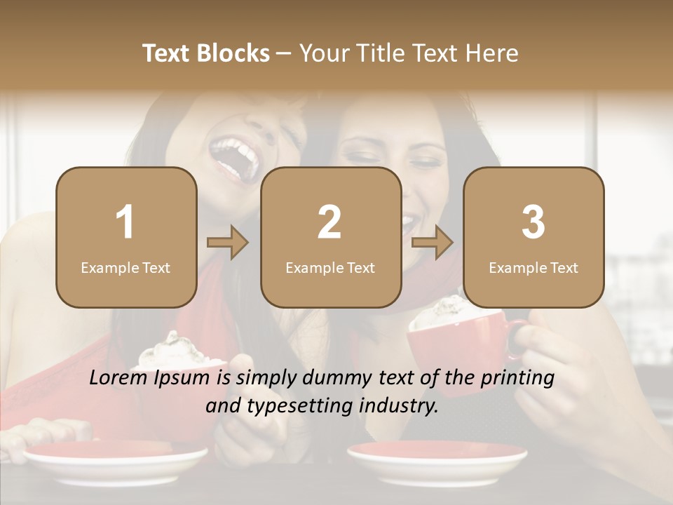 Cheerful Bar Laughing PowerPoint Template