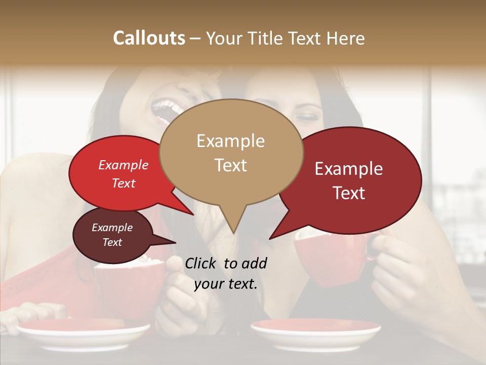 Cheerful Bar Laughing PowerPoint Template
