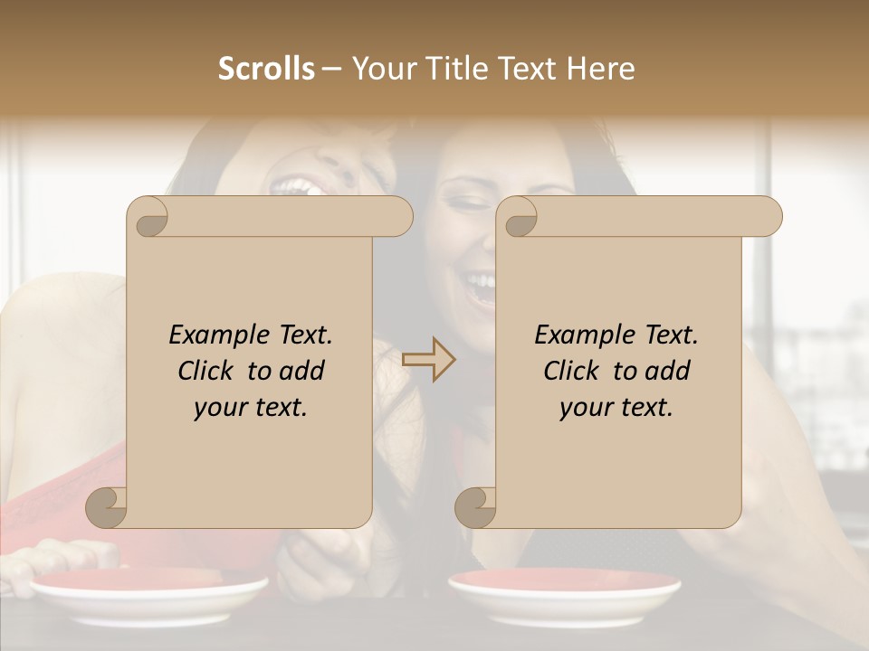 Cheerful Bar Laughing PowerPoint Template