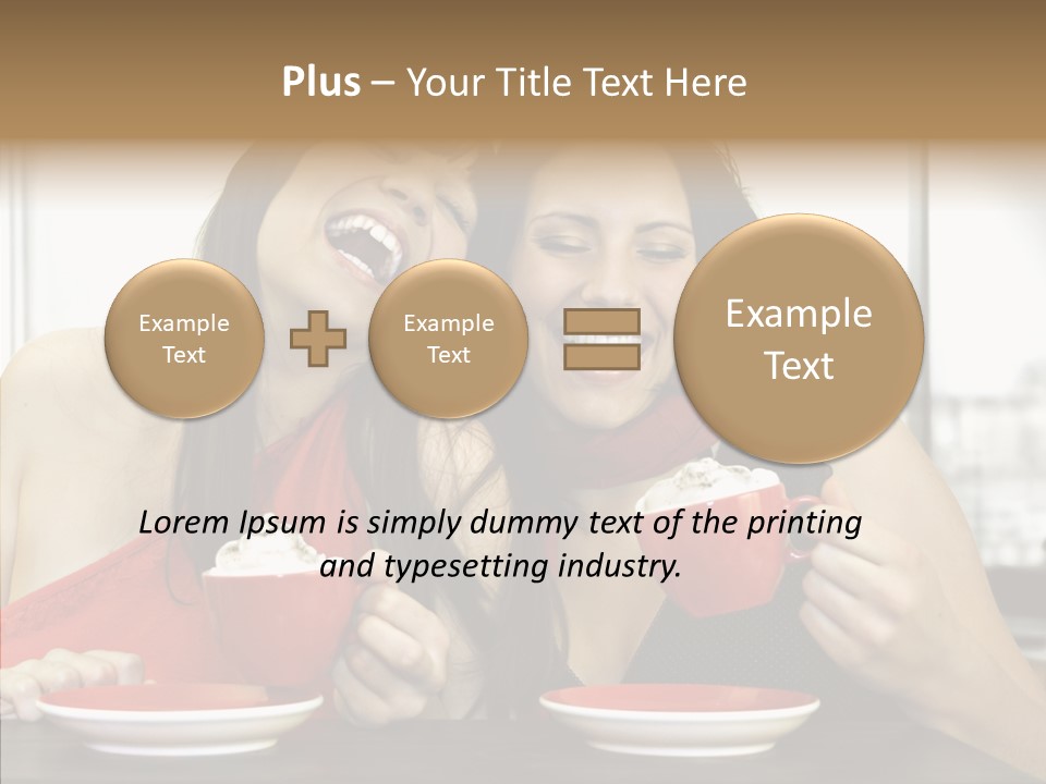 Cheerful Bar Laughing PowerPoint Template