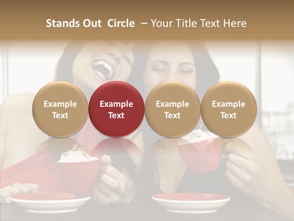 Cheerful Bar Laughing PowerPoint Template