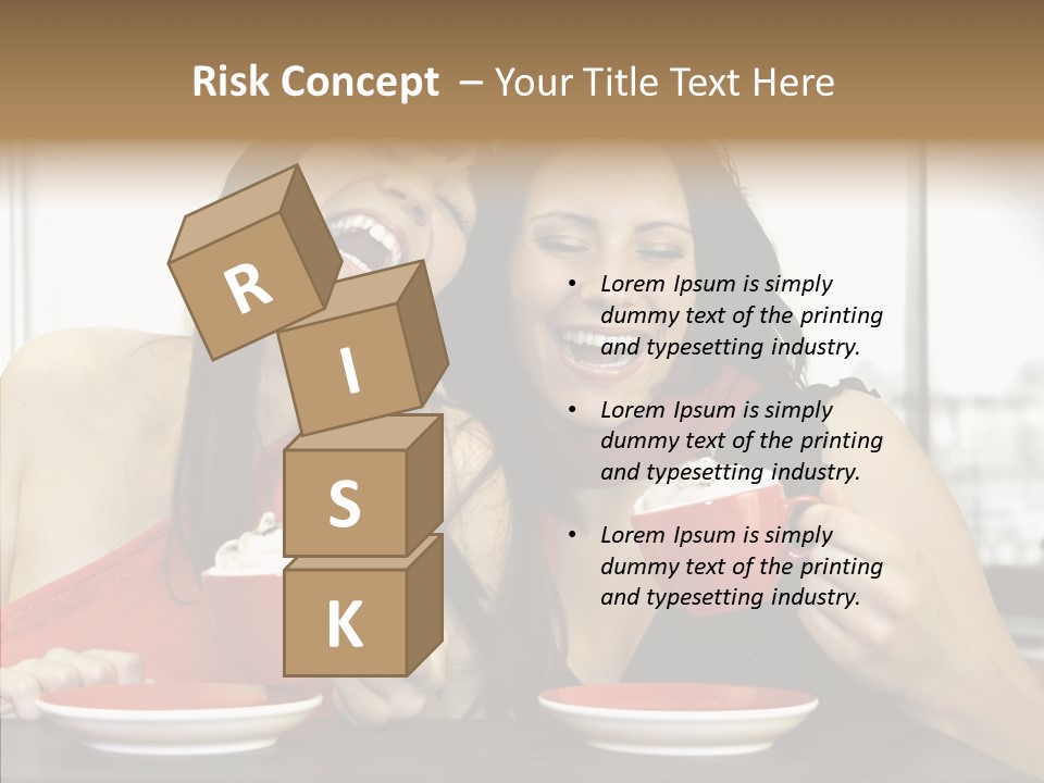 Cheerful Bar Laughing PowerPoint Template