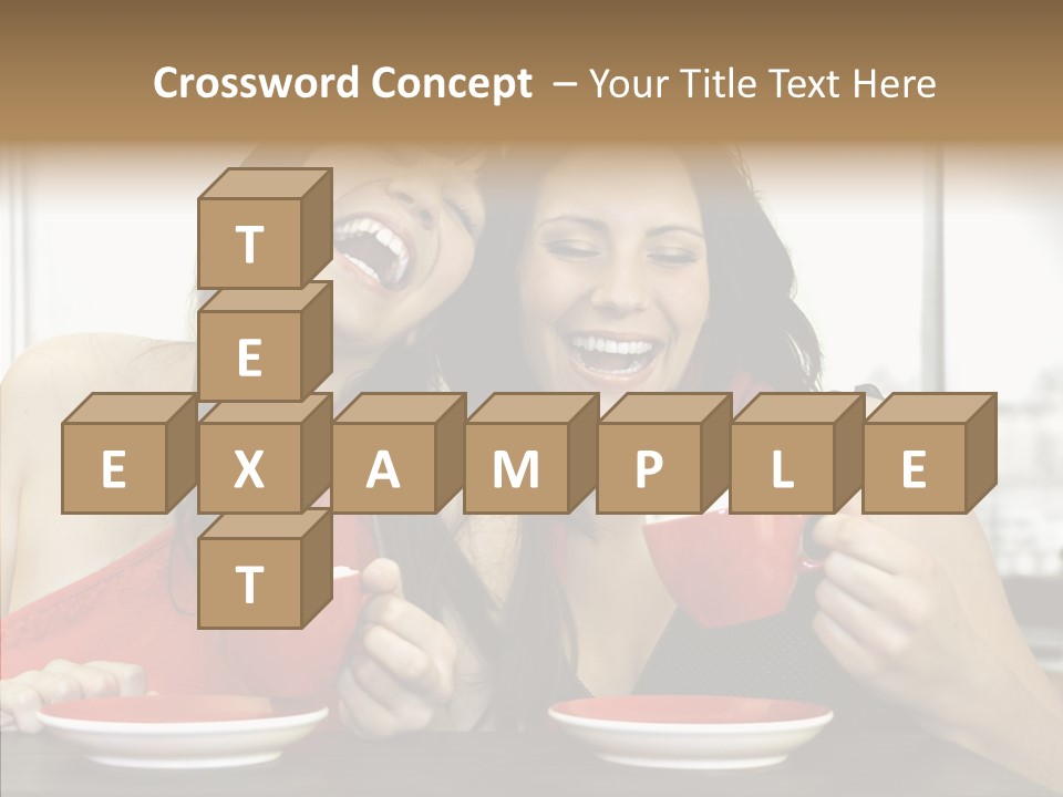 Cheerful Bar Laughing PowerPoint Template