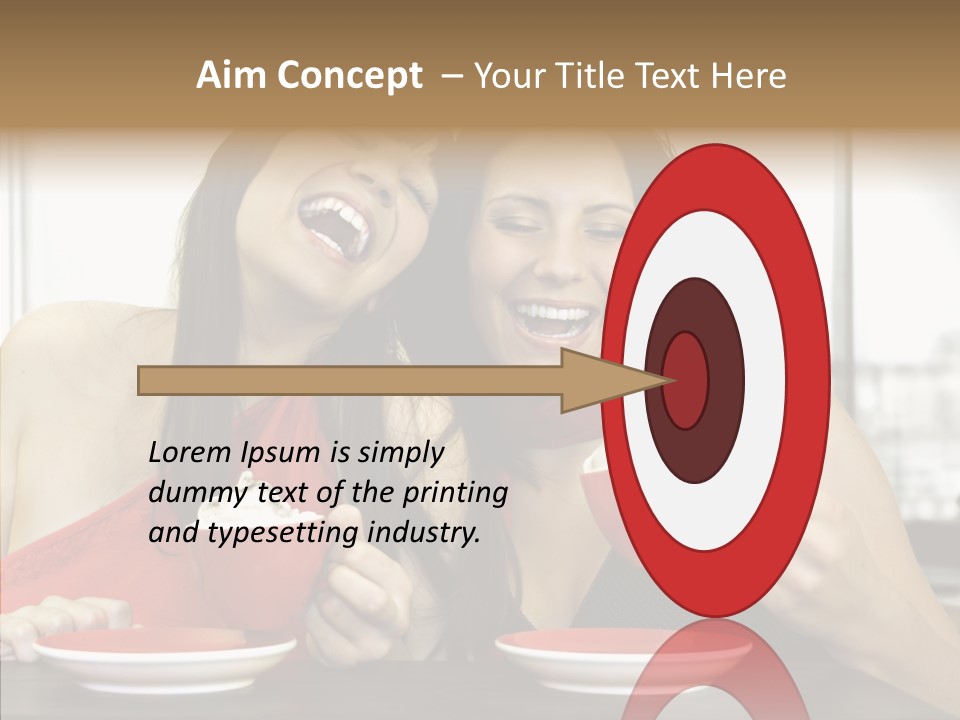 Cheerful Bar Laughing PowerPoint Template