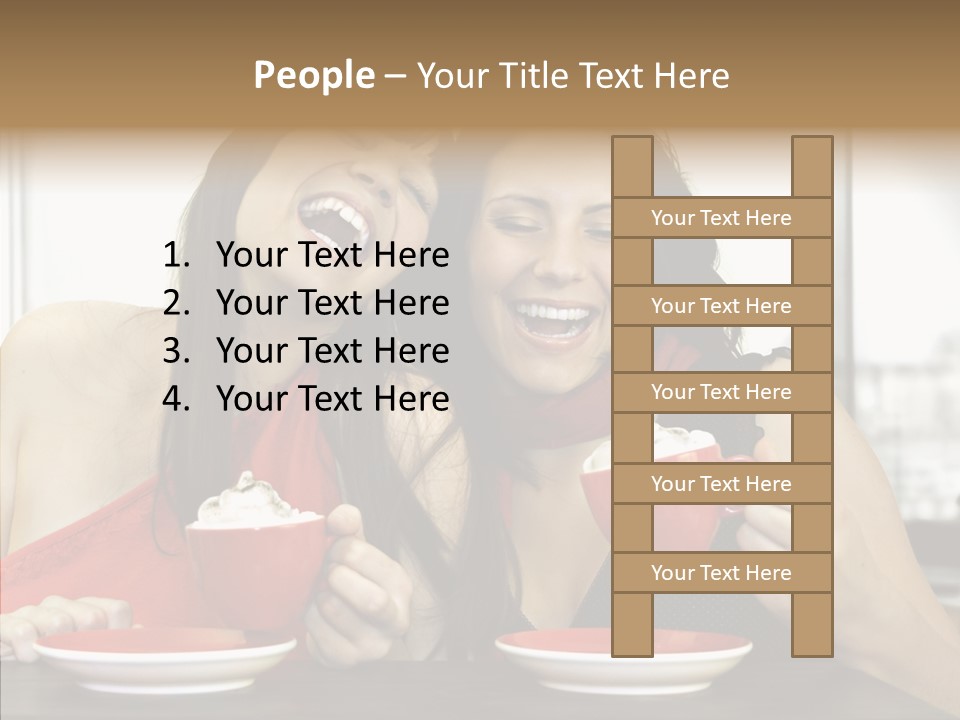 Cheerful Bar Laughing PowerPoint Template