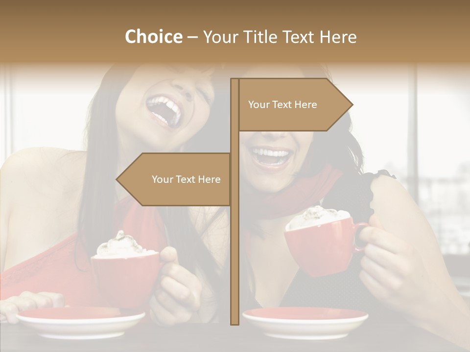 Cheerful Bar Laughing PowerPoint Template