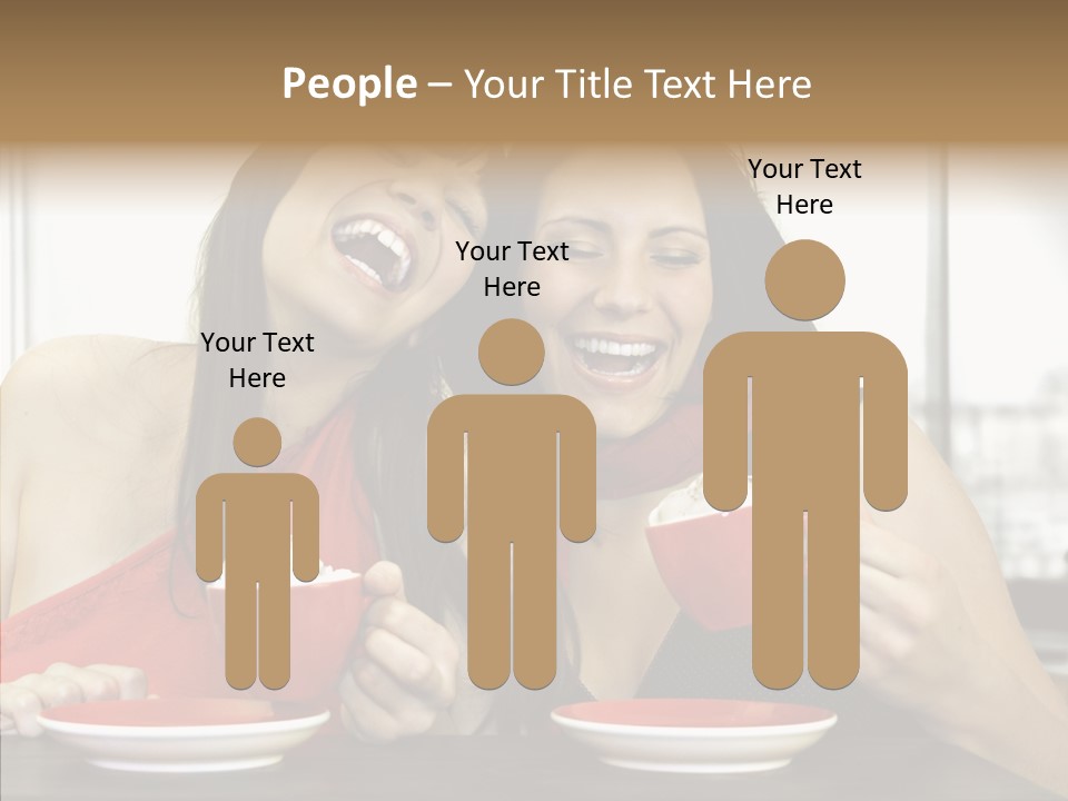 Cheerful Bar Laughing PowerPoint Template