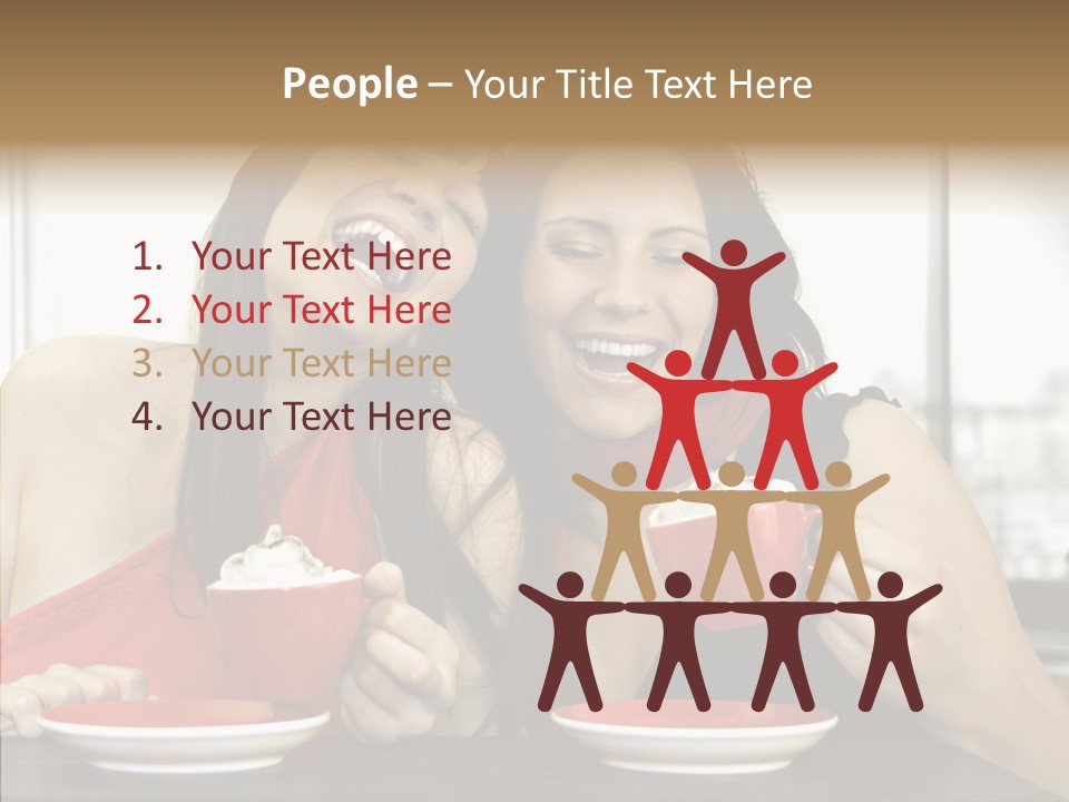 Cheerful Bar Laughing PowerPoint Template