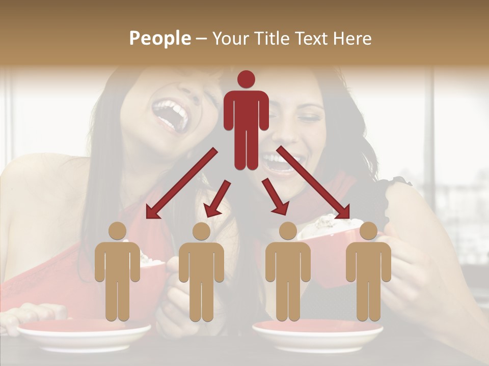 Cheerful Bar Laughing PowerPoint Template