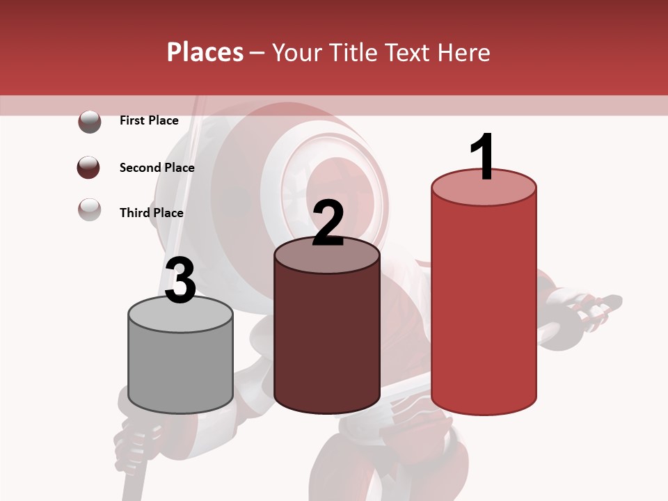 Futuristic Plastic Cyborg PowerPoint Template