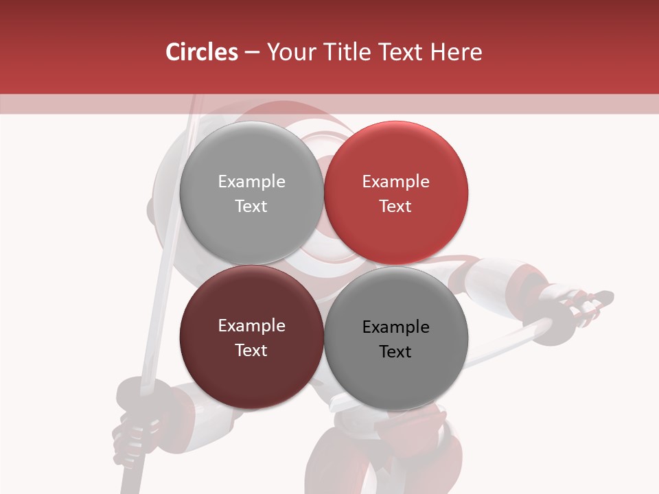 Futuristic Plastic Cyborg PowerPoint Template