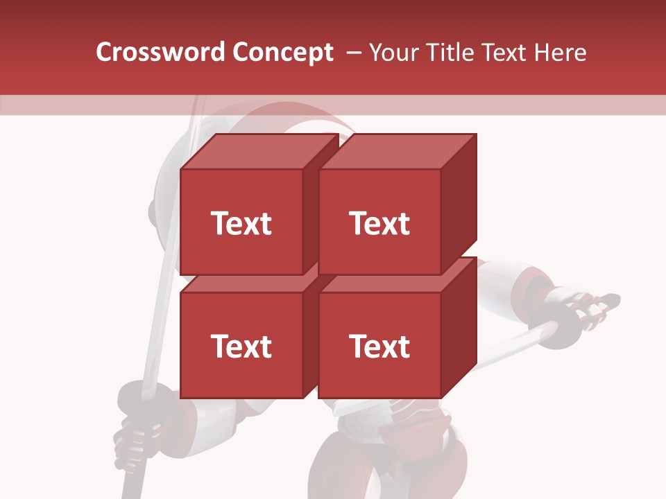 Futuristic Plastic Cyborg PowerPoint Template