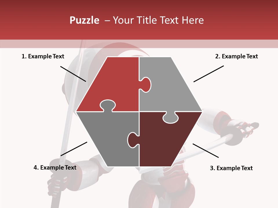 Futuristic Plastic Cyborg PowerPoint Template