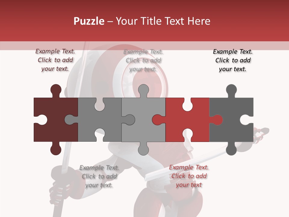 Futuristic Plastic Cyborg PowerPoint Template