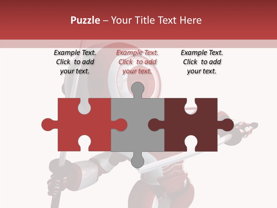 Futuristic Plastic Cyborg PowerPoint Template