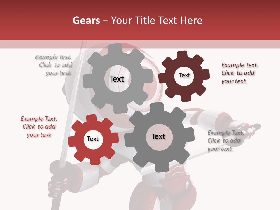 Futuristic Plastic Cyborg PowerPoint Template