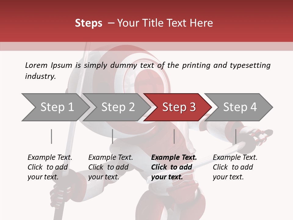 Futuristic Plastic Cyborg PowerPoint Template