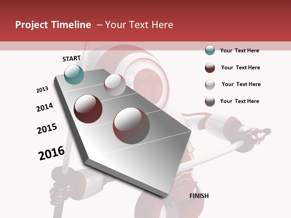 Futuristic Plastic Cyborg PowerPoint Template