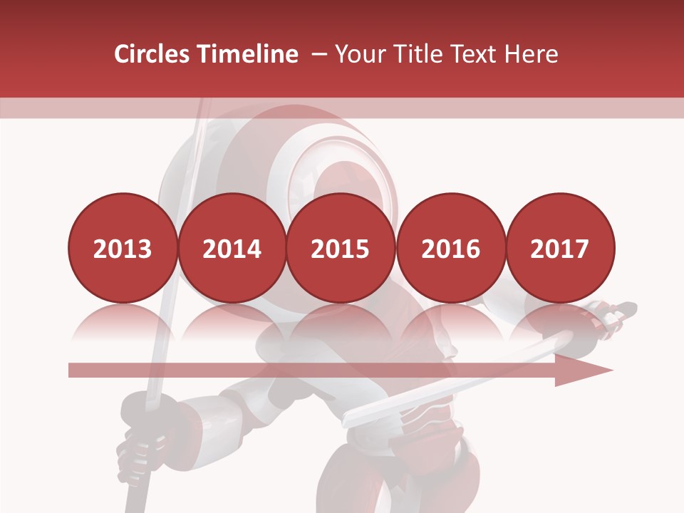 Futuristic Plastic Cyborg PowerPoint Template