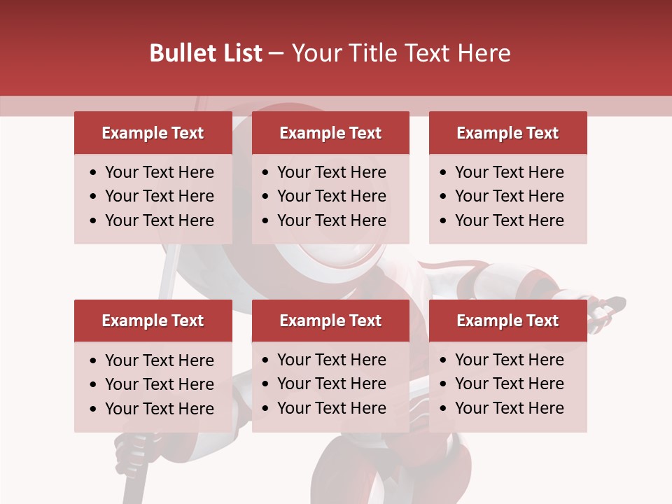 Futuristic Plastic Cyborg PowerPoint Template
