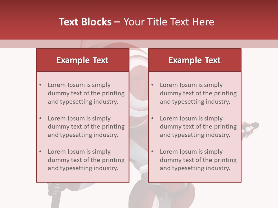 Futuristic Plastic Cyborg PowerPoint Template