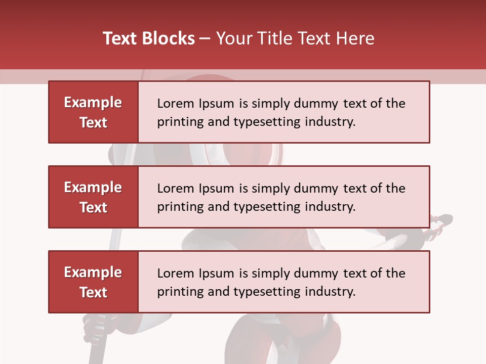 Futuristic Plastic Cyborg PowerPoint Template