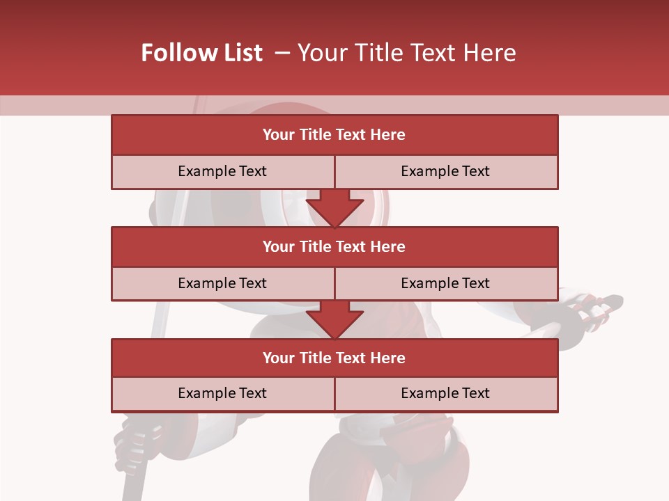 Futuristic Plastic Cyborg PowerPoint Template