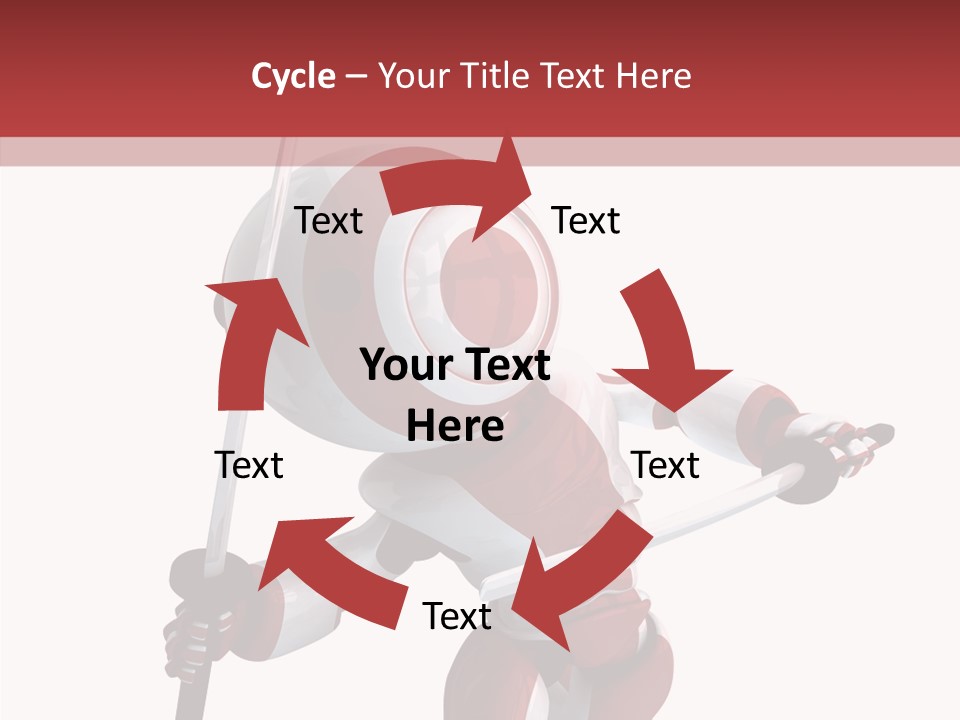 Futuristic Plastic Cyborg PowerPoint Template
