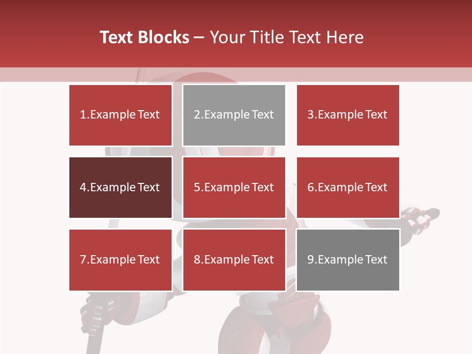 Futuristic Plastic Cyborg PowerPoint Template