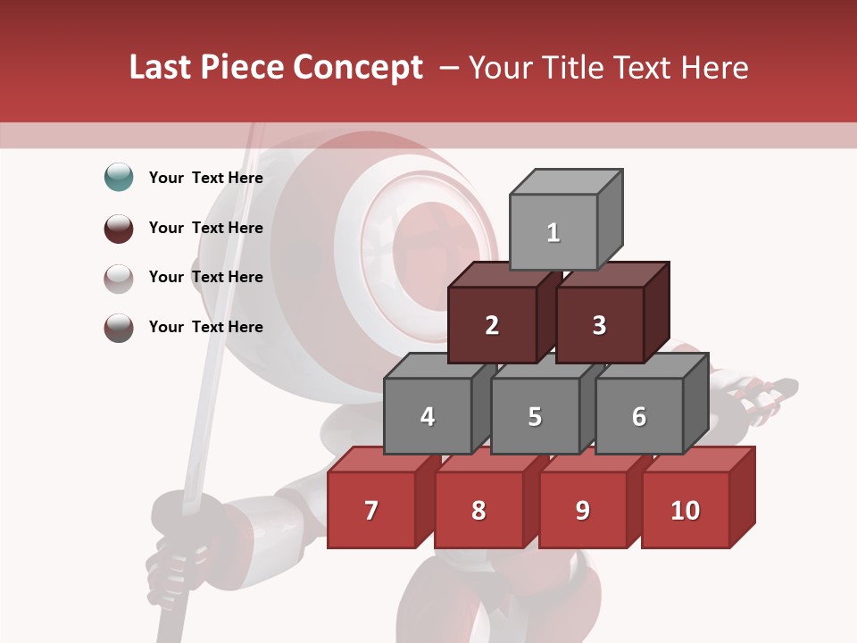 Futuristic Plastic Cyborg PowerPoint Template