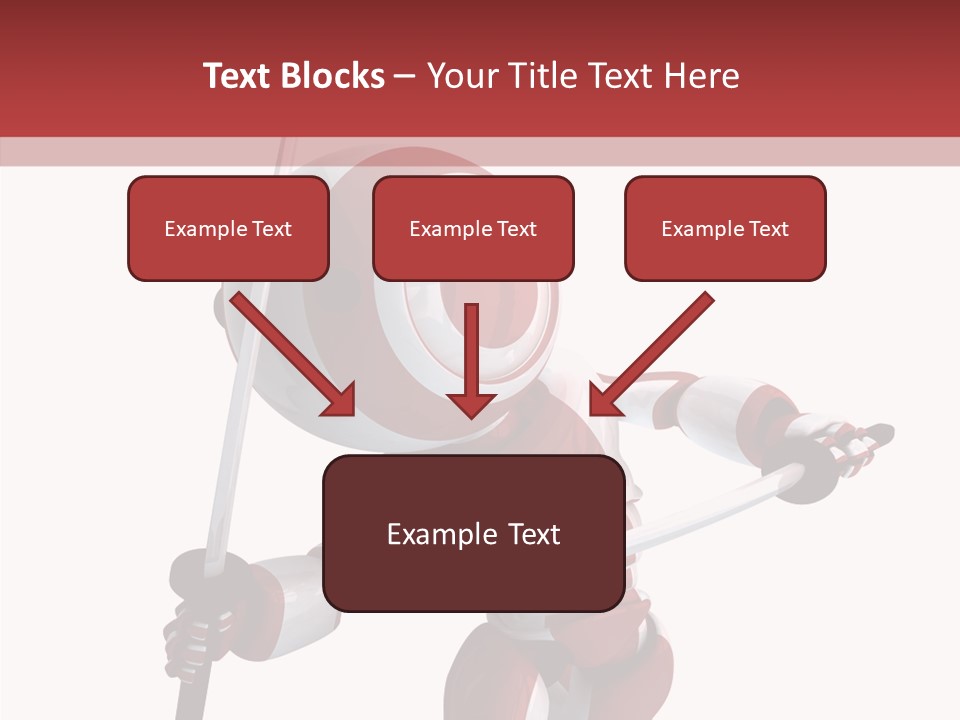 Futuristic Plastic Cyborg PowerPoint Template
