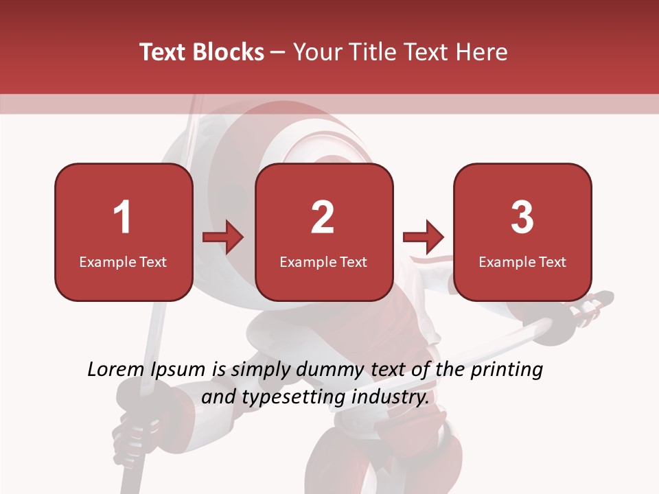 Futuristic Plastic Cyborg PowerPoint Template