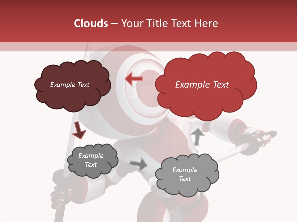 Futuristic Plastic Cyborg PowerPoint Template