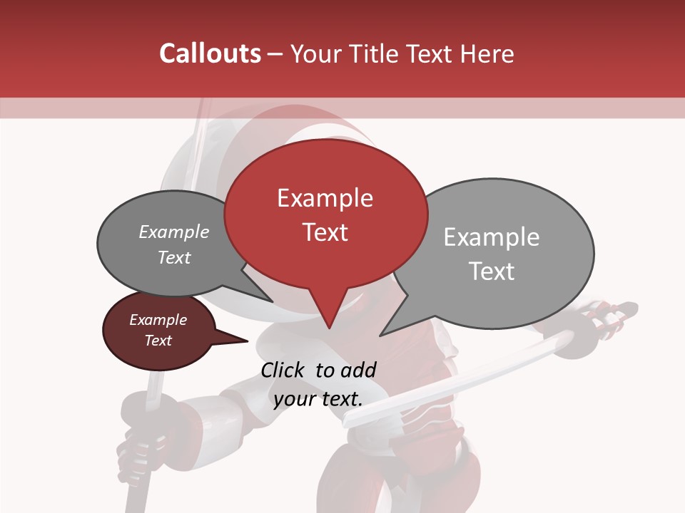 Futuristic Plastic Cyborg PowerPoint Template