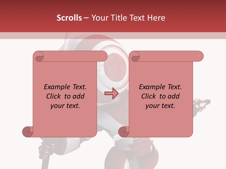 Futuristic Plastic Cyborg PowerPoint Template