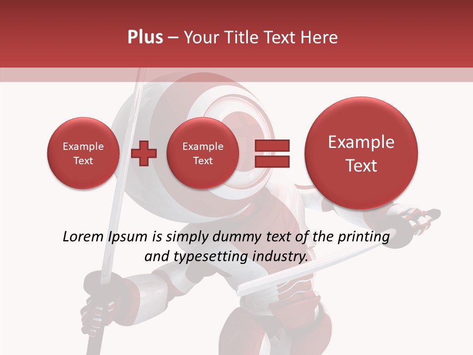 Futuristic Plastic Cyborg PowerPoint Template