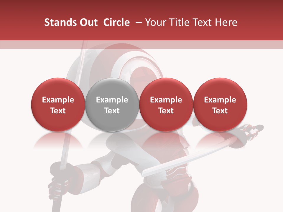 Futuristic Plastic Cyborg PowerPoint Template