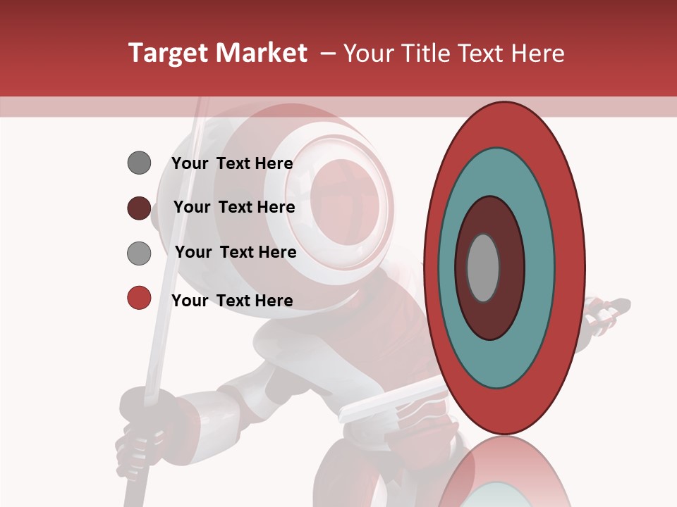 Futuristic Plastic Cyborg PowerPoint Template