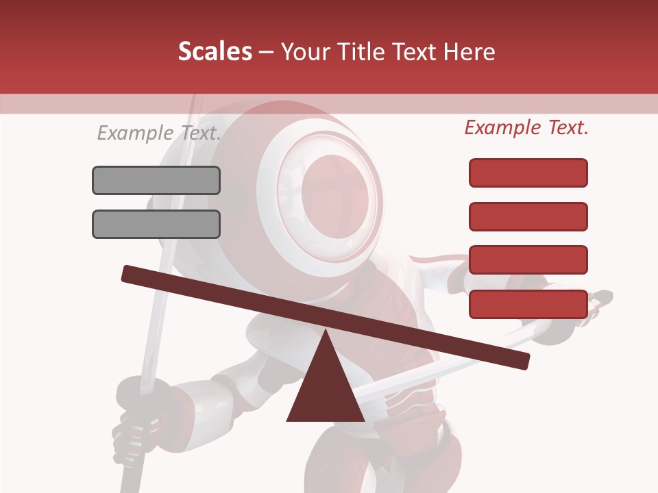 Futuristic Plastic Cyborg PowerPoint Template